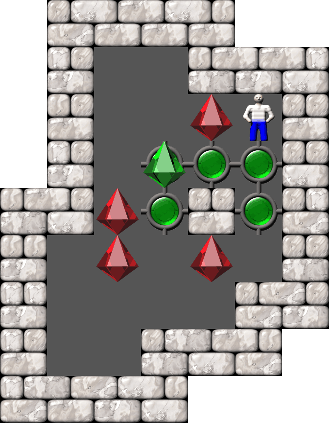 Sokoban Easy 5 Boxes level 42